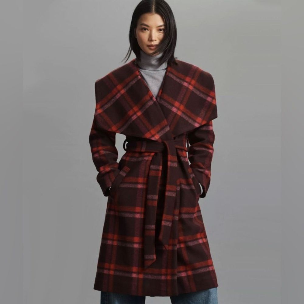 NWT Hutch Oversized Collar Juni Wrap Coat